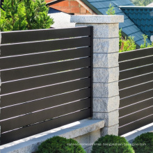 Aluminum Horizontal Slats or Vertical Slats fence Metal Security Fence for garden balcony  modern fence